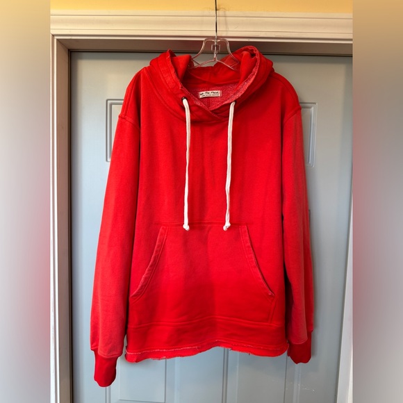 We The Free Red Hoodie with White Drawstrings – Size L – NWT - Picture 1 of 8